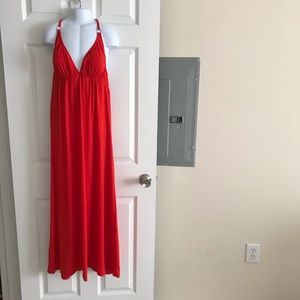 Vintage COOGI Strappy Tie Back Maxi Dress size M